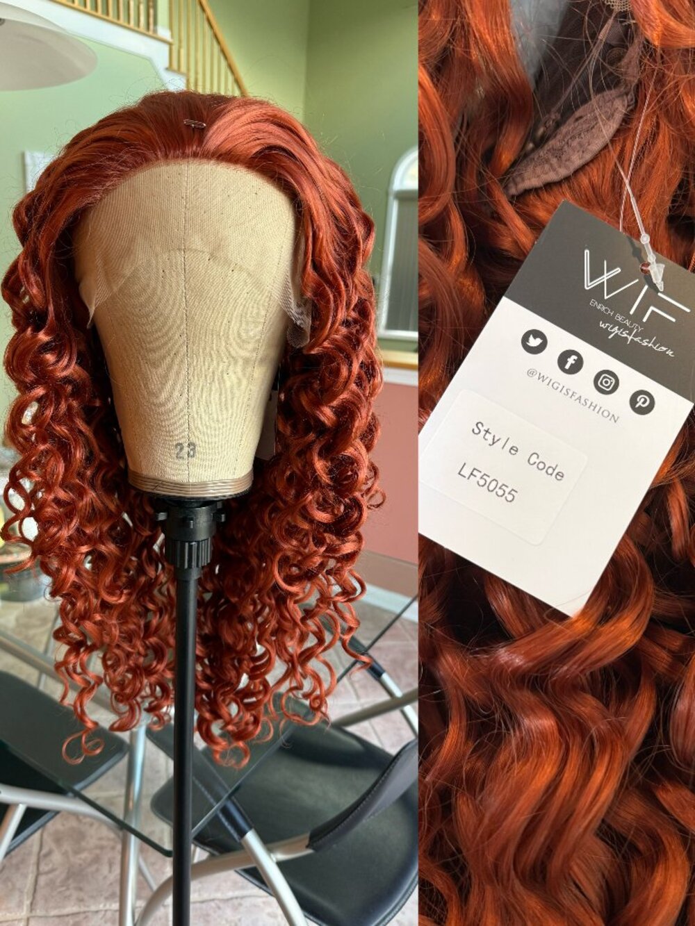 NEW Wig is Fashion Red Ringlet Curls Lace Front Wig - Cosplay or Halloween Wig